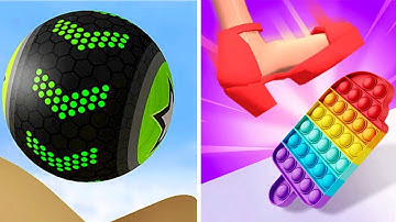 Going Balls Vs ASMR Tippy Toe Max New All Levels Android iOS Walkthrough Gameplay FDR4V5