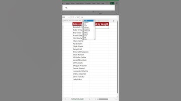 Sort Data by Text Length using Formula #excel