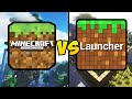 "MINECRAFT POCKET EDITION VS BLOCKLAUNCHER" (Minecraft PE, Mod Launcher, Mobile Games, iOS, Android)