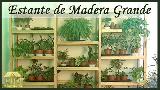 Como hacer un Estante de Madera Grande | Como hacer un Librero de Madera Grande y Rustico