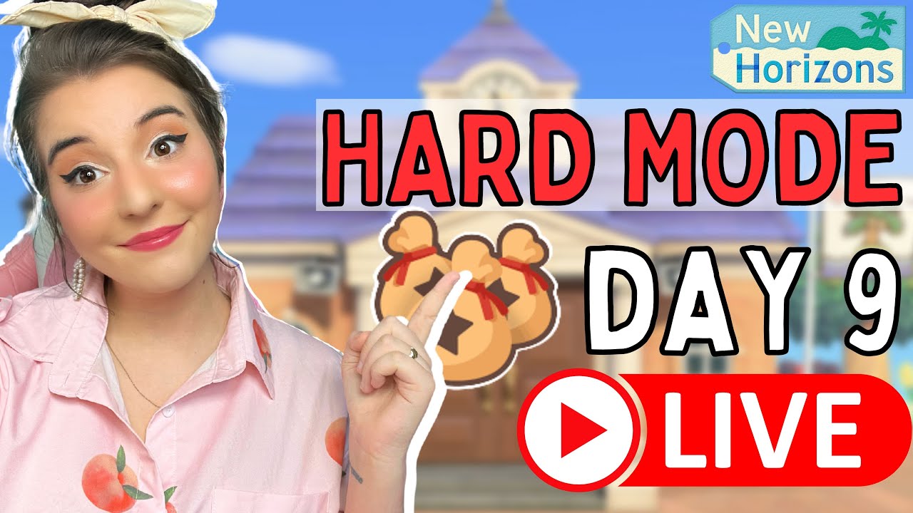 🔴 My FAVORITE VILLAGER IS LEAVING??? Animal Crossing Hardmode DAY 9
