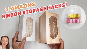 3 Amazing Ribbon Storage Hacks!  | How I store my Rolls of Ribbon