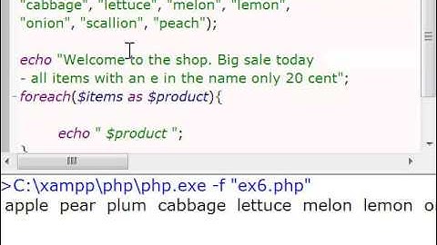 C1 PHP Practice Exercise 6   Arrays and strpos function