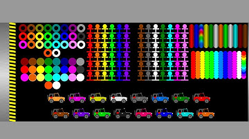 Mix All (Stickman RTTB, Rings, Worm,Cars) Marble Survival Race in Algodoo