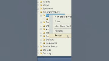 Creating a stored procedure?