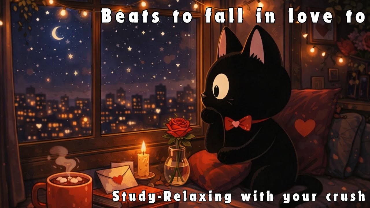 Sweet Lofi Mix 💌 Beats to fall in love to | Study & Relaxing with Crush ~ Productive Valentine