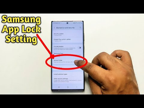 Samsung Galaxy A13 / A23 / S22 Ultra App Lock Setting