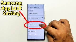 Samsung Galaxy A13 / A23 / S22 Ultra App Lock Setting screenshot 5