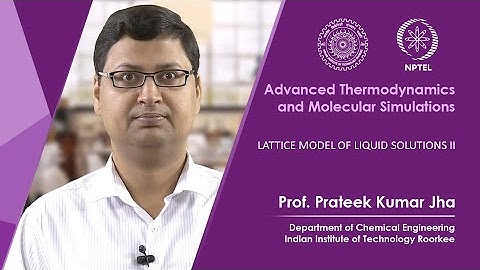 Lecture 27: Lattice model of liquid solutions II