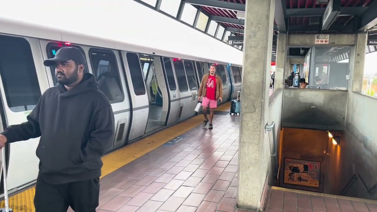 BART Fleet of the Future trains Railfanning at Coliseum