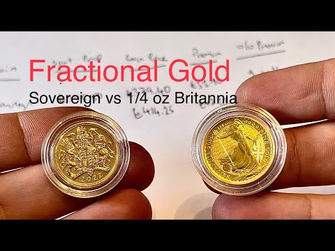 Gold Sovereign Vs 1/4 Oz Britannia - Physical Fractional Bullion Coins To Stack/buy Royal Mint 4k HD