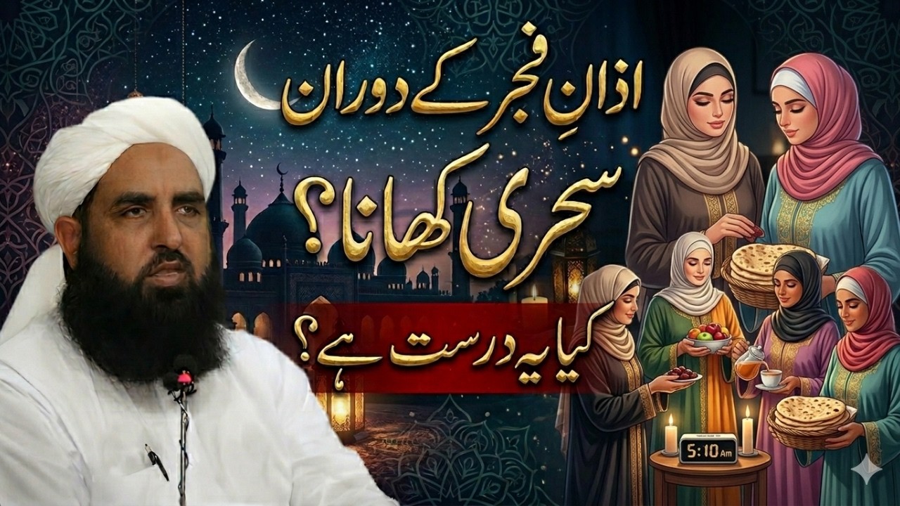 Is It Permissible To Eat Sehri During The Adhan Of Fajr? | Ramzan Masla | Moulana M Ilyas Ghuman
