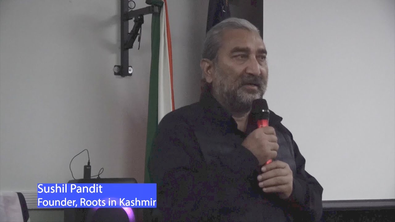 Sushil Pandit at the Balidan Divas organized by Kashmiri Overseas