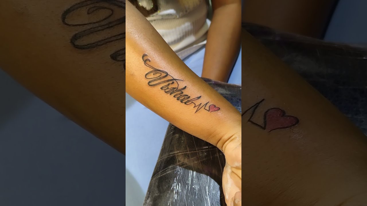 Vishal name tattoocouplelove requsted tiktokindia nametattoo forf   TikTok