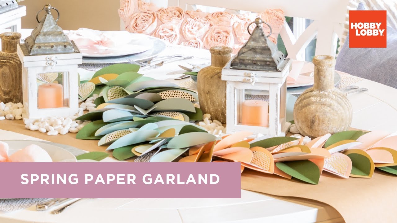 Springy Paper Garland DIY