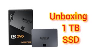 Unboxing SSD, Samsung 870 QVO SATA 2.5”