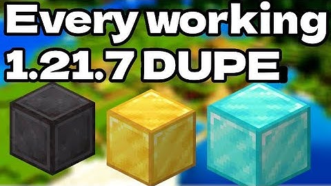 EVERY Working Minecraft Multiplayer Duplication Glitch for Java Edition 1.21.7