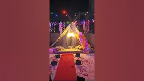 Surprise #Birthday Party To My Wife alongwith Candle Light Dinner