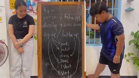 Tiếng Anh Giao Tiếp Phan Thiết: Amy and Henry practice talking about Phrasal verbs(Clothes)