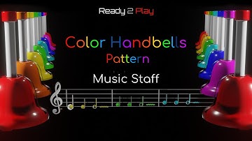 Handbells (Color) - Rhythm Pattern (Staff)