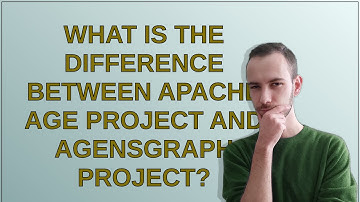What is the difference between Apache AGE project and AgensGraph project?