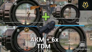 AKM + 6x MONTAGE!! PUBG TDM kill montage with AKM + 6x | By BEAST WOLF