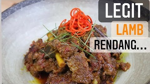 Lamb Rendang done the right way...