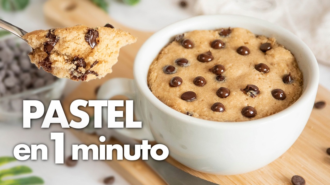 Pastel de AVENA en Taza en 1 minuto 🍪🍫 (Desayunos Saludables y Meriendas con Avena)