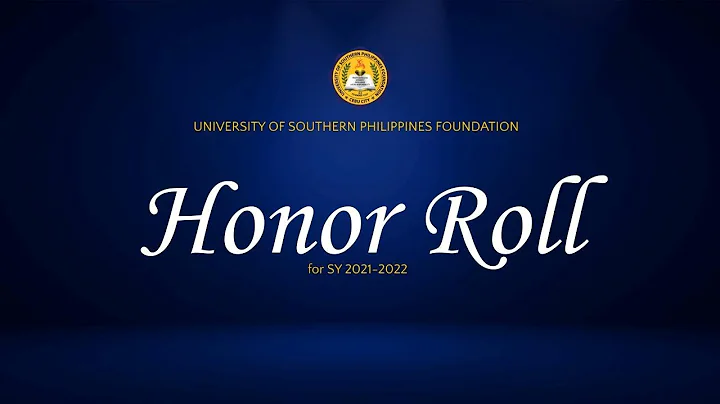 USPF Senior High School (Lahug and Mabini Campuses) Honor Roll for SY 2021-2022