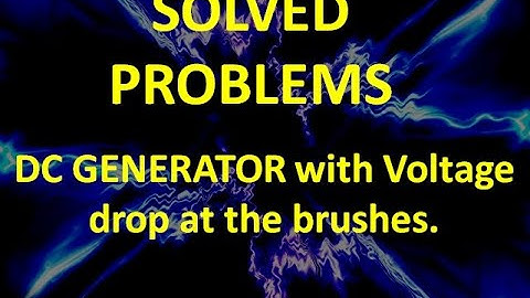 Solved Problems: DC Generator with voltage drop at the brushes (explained in TAGALOG)