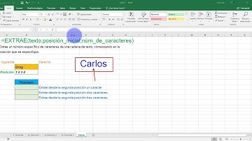 Excel 2016 Nivel II Funcion Extrae