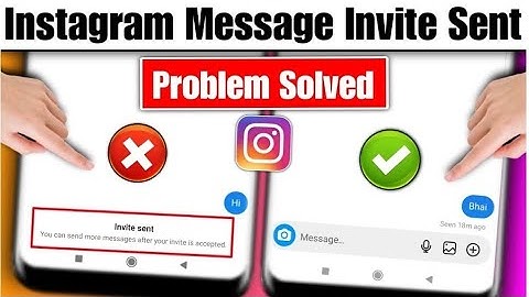 Instagram Invite Sent Problem | instagram invitation par message | instagram invite to chat problem
