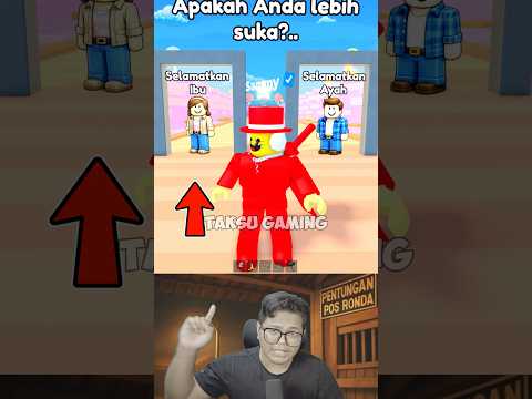 Bantu sammy memilih! Kalian pilih ibu atau ayah? 🤔 #roblox