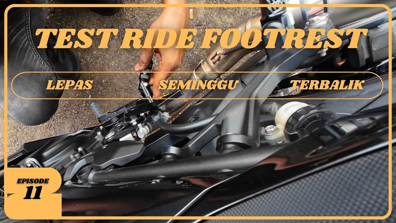 FOOTREST LIGHTECH AKU TERBALIK? NINJA 250 2023, DJI OSMO ACTION 4, KUALA LUMPUR