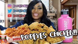 Popeyes Chicken Mukbang