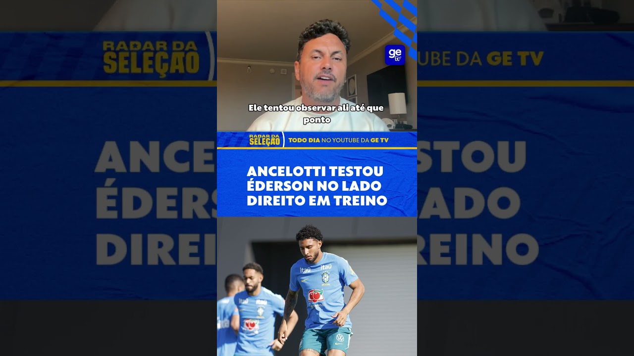 ÉDERSON PODE GANHAR A TITULARIDADE DO BRASIL? BASTIDORES DO TREINO! | #shorts | RADAR DA SELEÇÃO