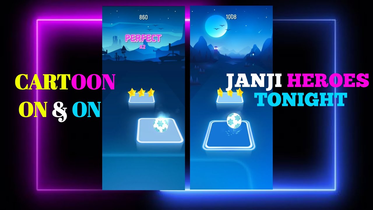 Tiles Hop - Cartoon On & On | Janji Heroes Tonight
