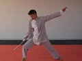 LongQuan Kung Fu (Wushu) Shuang Jie Gun (Nunchakus) Form - Slow Version by Sifu Claudius Chen