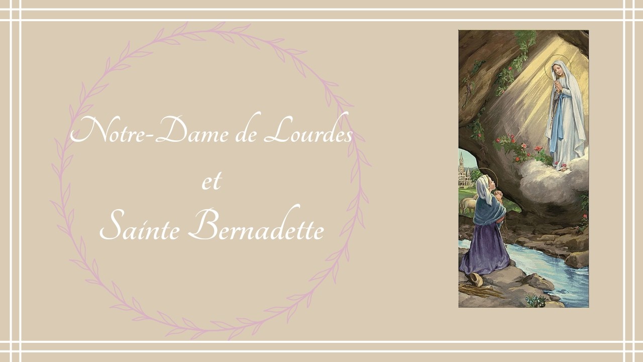 Notre-Dame de Lourdes et sainte Bernadette