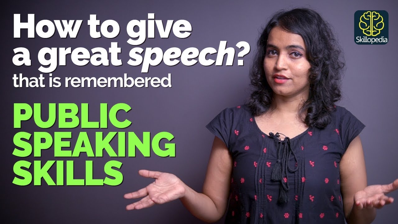 how to give a speech