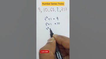 Number series trick | Math tricks | Reasoning tricks #numberseries #shorts