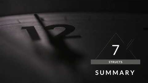 Structs: Summary – Swift in Sixty Seconds