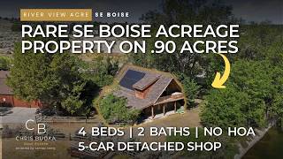 Boise Acreage Property with 5-Car Shop and Paid-Off Solar