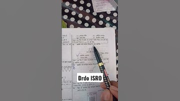 #drdoonlinetest #isroexam #itiexam #drdo
