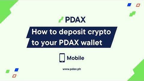 How to deposit crypto to your PDAX wallet (📱PDAX App)
