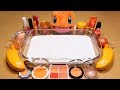 Color Series Season3 Mixing "ORANGE" Makeup,Parts,slime... Into White Slime! "ORANGESlime"