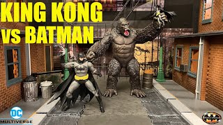 McFarlane DC Multiverse King Kong vs Batman 3 Pack Action Figure Review Justice League vs Godzilla
