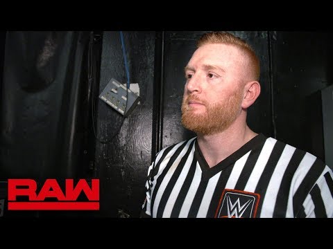 Conflicted Heath Slater reflects on his first night as referee: Raw Exclusive, Dec. 10, 2018