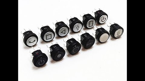 FVWIN Illuminated LED Push Button Tact Switch With Tactile Cap