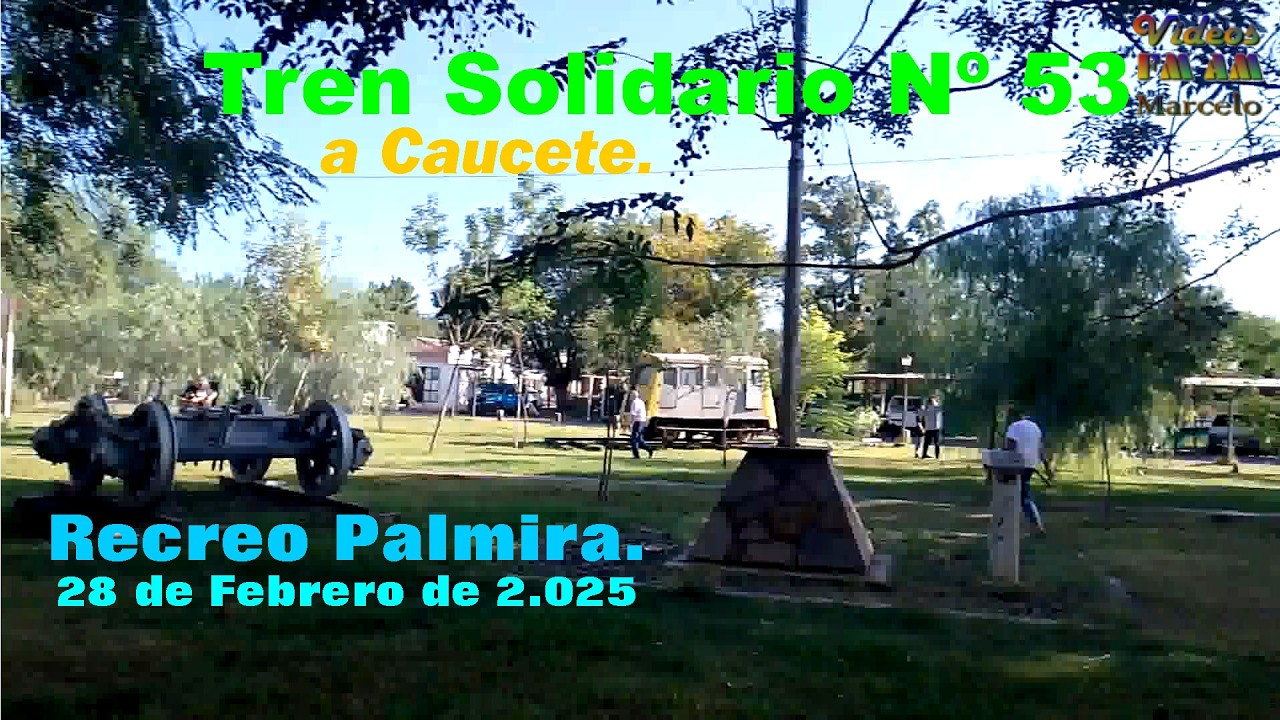 Tren Solidario Nº 53; Caucete: Recreo Palmira.